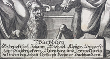 Load image into Gallery viewer, Joseph von Montalegre. Engraved frontispiece from Dietenberger&#39;s Sacra Biblia. Circa 1705.
