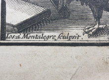 Load image into Gallery viewer, Joseph von Montalegre. Engraved frontispiece from Dietenberger&#39;s Sacra Biblia. Circa 1705.
