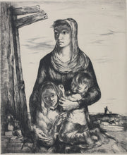 Load image into Gallery viewer, Stephen Csoka. Fatherless. Etching. 1946.
