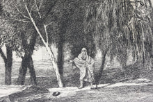 Load image into Gallery viewer, Alexandre-Gabriel Decamps, after. Diogène. Etching by Emile Daumont. Late 19th early 20th c.
