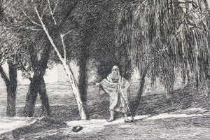 Alexandre-Gabriel Decamps, after. Diogène. Etching by Emile Daumont. Late 19th early 20th c.