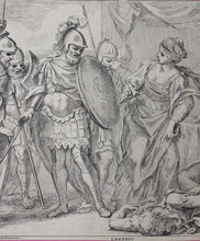 Load image into Gallery viewer, Antonio Domenico Gabbiani after. Jael and Sisera. Etching by Giovanni Battista Cipriani. 1762.
