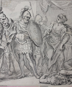 Antonio Domenico Gabbiani after. Jael and Sisera. Etching by Giovanni Battista Cipriani. 1762.