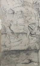 Load image into Gallery viewer, Parmigianino, after. Four Cupids; Apollo and Daphne in the Background. Engraved by Anonymous, Italian, 16th to early 17th century.
