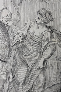 Antonio Domenico Gabbiani after. Jael and Sisera. Etching by Giovanni Battista Cipriani. 1762.
