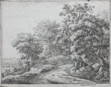 Load image into Gallery viewer, Anthonie Waterloo. Two Men in a Hollow. Etching. 1640-1690.
