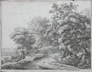 Anthonie Waterloo. Two Men in a Hollow. Etching. 1640-1690.