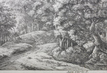 Load image into Gallery viewer, Anthonie Waterloo. Two Men in a Hollow. Etching. 1640-1690.
