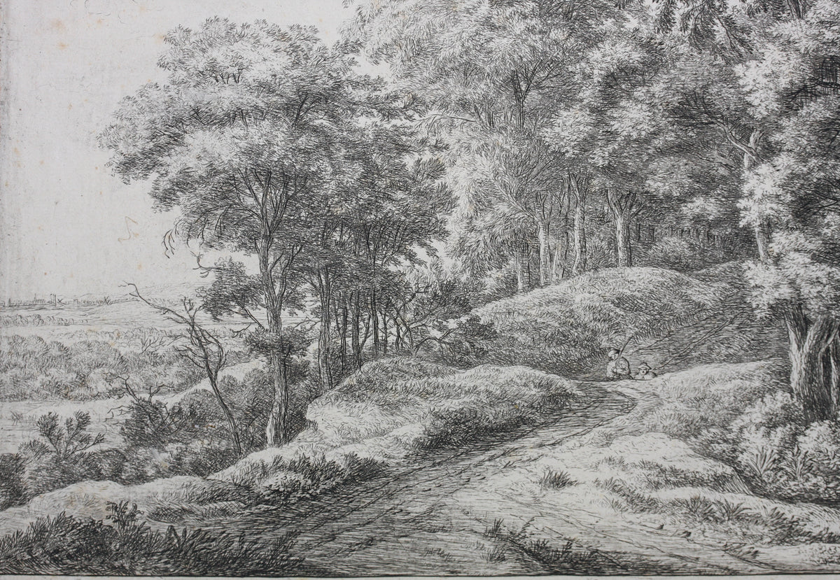 Anthonie Waterloo. Two Men in a Hollow. Etching. 1640-1690. – Goldin ...