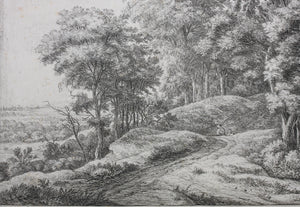Anthonie Waterloo. Two Men in a Hollow. Etching. 1640-1690.