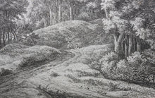 Load image into Gallery viewer, Anthonie Waterloo. Two Men in a Hollow. Etching. 1640-1690.
