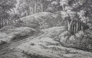Anthonie Waterloo. Two Men in a Hollow. Etching. 1640-1690.
