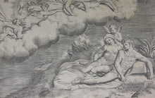 Load image into Gallery viewer, Giulio Bonasone. Allegory of the rising sun. Engraving. XVI C.
