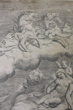 Load image into Gallery viewer, Giulio Bonasone. Allegory of the rising sun. Engraving. XVI C.
