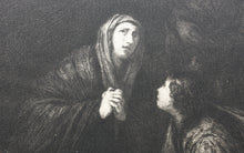 Load image into Gallery viewer, Jusepe de Ribera, after. The Descent from the Cross. Mezzotint by Wilhelm Krauskopf. 1884.
