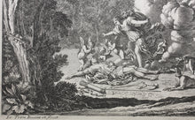 Load image into Gallery viewer, Jean Le Pautre. Venus mourning the death of Adonis. Etching. 1633-1682.
