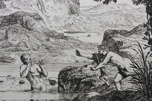 Felix Meyer. Apollo and Daphne. Etching. XVII-early XVIII century.