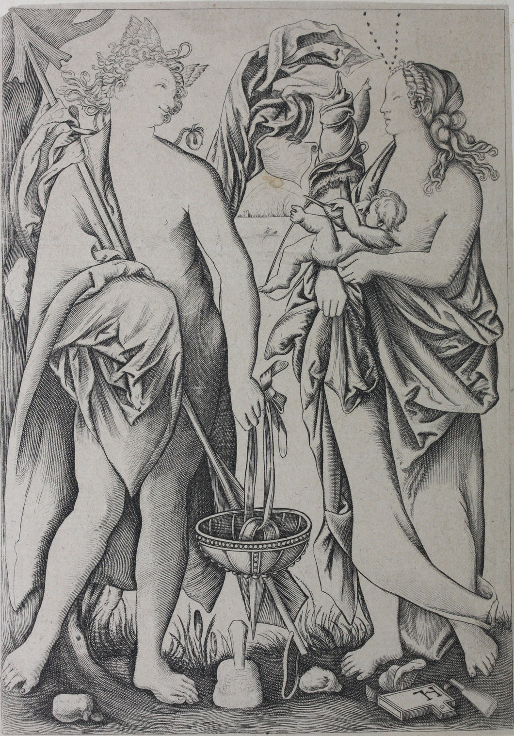 Monogrammist HL. Mars and Venus. Engraving. 1511-1533.