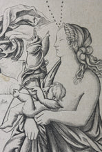 Load image into Gallery viewer, Monogrammist HL. Mars and Venus. Engraving. 1511-1533.
