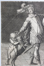 Load image into Gallery viewer, Anonymous artist. Young and old. Engraving published by Isack Houwens. 1650 - 1700.
