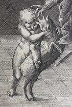 Load image into Gallery viewer, Anonymous artist. Young and old. Engraving published by Isack Houwens. 1650 - 1700.
