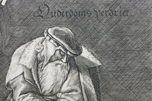 Anonymous artist. Young and old. Engraving published by Isack Houwens. 1650 - 1700.