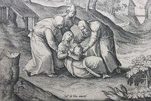 Load image into Gallery viewer, Maarten de Vos, after. Euphraxia Romana. Engraving by Adriaen Collaert. C. 1580.
