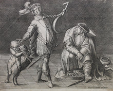 Load image into Gallery viewer, Anonymous artist. Young and old. Engraving published by Isack Houwens. 1650 - 1700.
