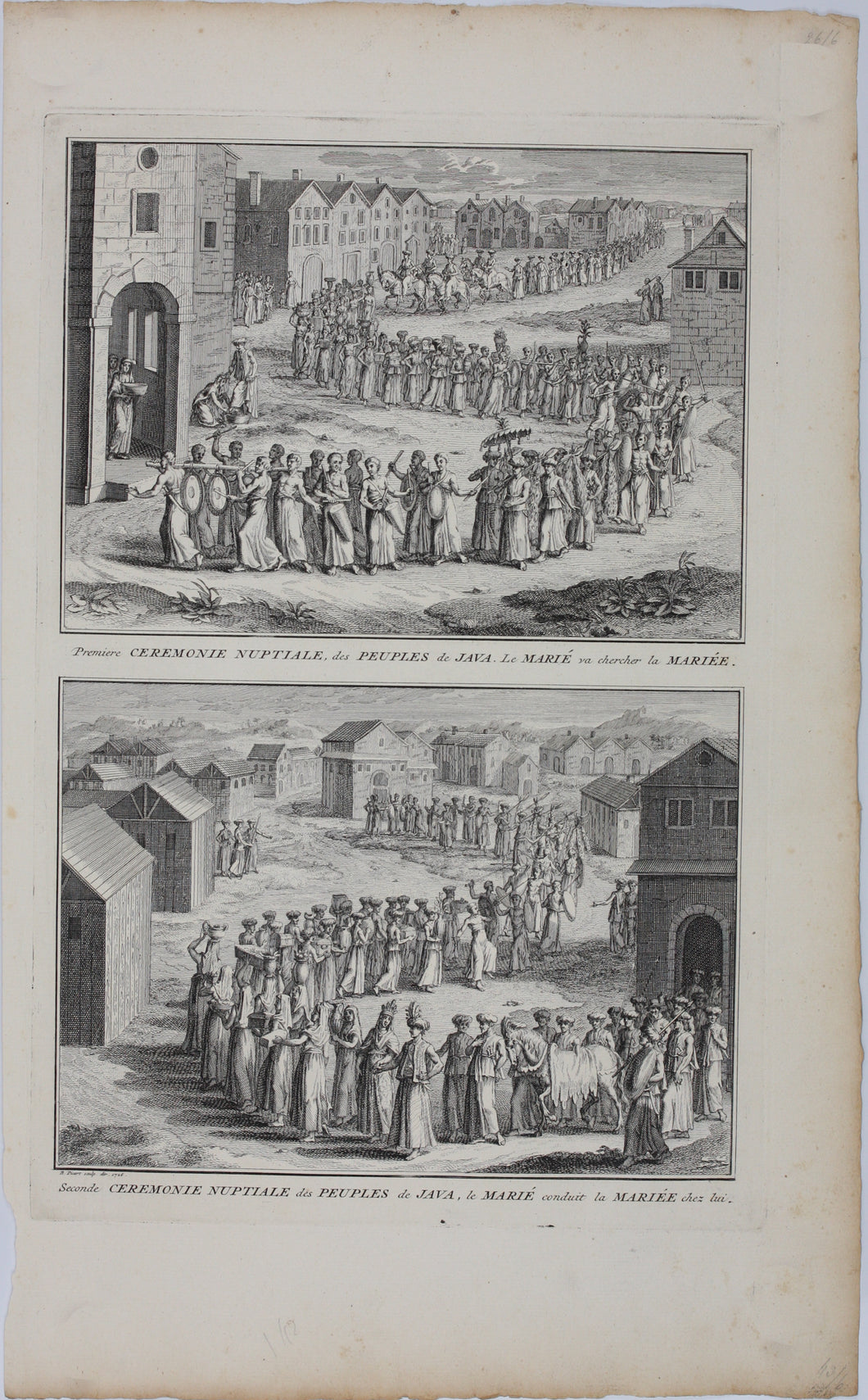 Bernard Picart. Wedding Ceremonies of the Peoples of Java. Engraving. 1726.