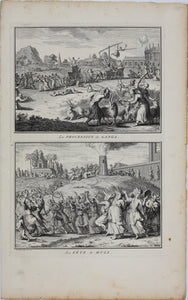 Bernard Picart. The Procession of Ganga. The Feast of Huly.  Engraving. 1723.
