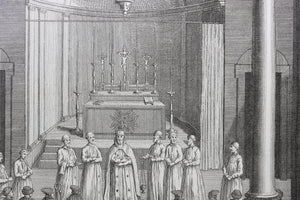 Bernard Picart. Armenien Church. Engraving. C. 1728.