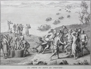 Bernard Picart. The Pagans Water Festival. Funeral Ceremonies the Pagans Perform for Their Dead King. Engraving. 1728.