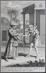 Bernard Picart. Four scenes depicting Brahmins practicing Hinduism. Engraving. 1721.