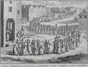 Bernard Picart. Wedding Ceremonies of the Peoples of Java. Engraving. 1726.