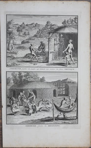 Bernard Picart. Funeral ceremonies in Orinoco and Brazil. Engraving. 1721.