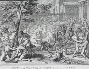 Bernard Picart. Celebration of the Great Festival of the Sun. Engraving. 1723.