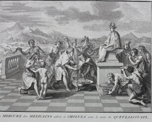 Bernard Picart. Mexican gods. Engraving. 1722.