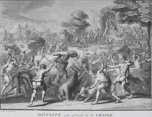 Bernard Picart. Mexican gods. Engraving. 1722.