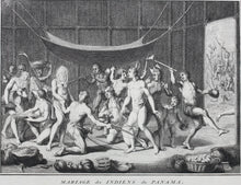 Load image into Gallery viewer, Bernard Picart. Wedding ceremonies of the Panama Indians. Engraving. 1723.
