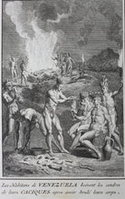 Load image into Gallery viewer, Bernard Picart. Funerary customs of the inhabitants of Mexico and Venezuela. Engraving. 1721.
