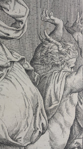 Monogrammist ZBM. Pandora's box. Engraving. 1557.