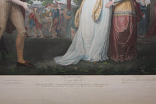Load image into Gallery viewer, John Downman, after. Shakespeare. As you like it. Act I. Sc. II. Engraved by William Satchwell Leney. Hand-colored. 1800.

