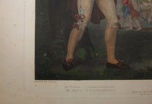 Load image into Gallery viewer, John Downman, after. Shakespeare. As you like it. Act I. Sc. II. Engraved by William Satchwell Leney. Hand-colored. 1800.
