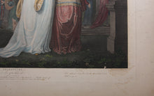 Load image into Gallery viewer, John Downman, after. Shakespeare. As you like it. Act I. Sc. II. Engraved by William Satchwell Leney. Hand-colored. 1800.
