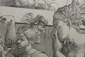 Monogrammist ZBM. Pandora's box. Engraving. 1557.