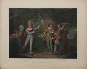 Josiah Boydell, arter. Shakespeare. Henry VI, Part 1. Act II. Sc. IV. Engraved by John Ogborne. Hand-colored. 1795.
