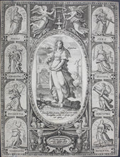 Load image into Gallery viewer, Peter Overadt (publisher). Sancta Maria Magdalena. Engraving. 1594.
