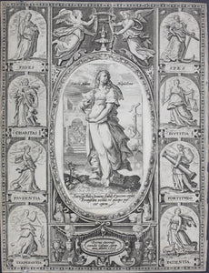 Peter Overadt (publisher). Sancta Maria Magdalena. Engraving. 1594.
