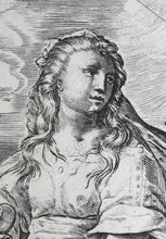Load image into Gallery viewer, Peter Overadt (publisher). Sancta Maria Magdalena. Engraving. 1594.
