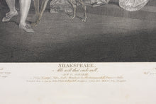 Load image into Gallery viewer, Francis Wheatley, after. Shakespeare. All&#39;s well that ends well. Act V. Sc. III. Engraved by G.S. Facius &amp; J.G. Facius. Hand-colored. 1792.
